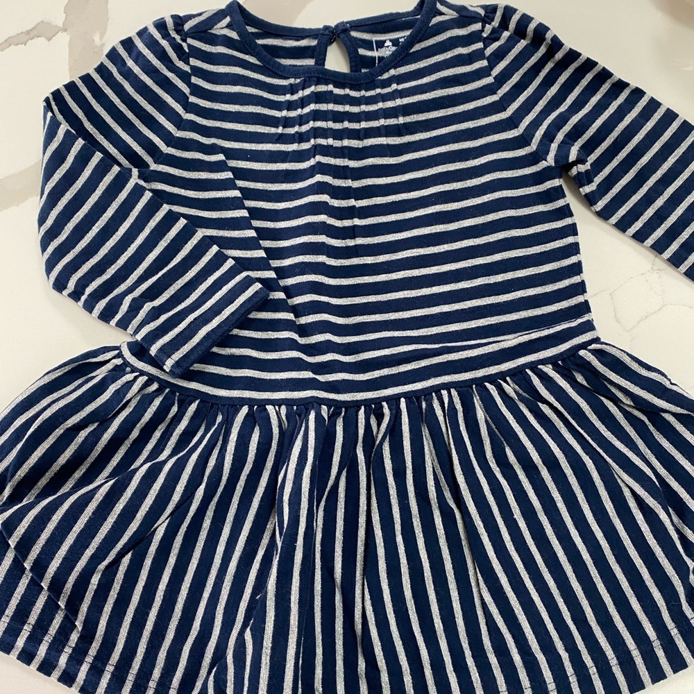 GAP FACTORY Navy and Silver Dress